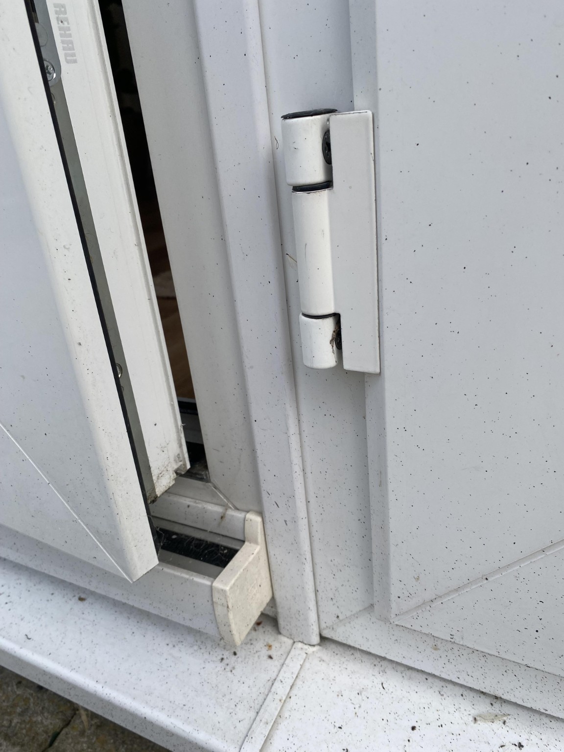 uPVC door alignment and hinge repair